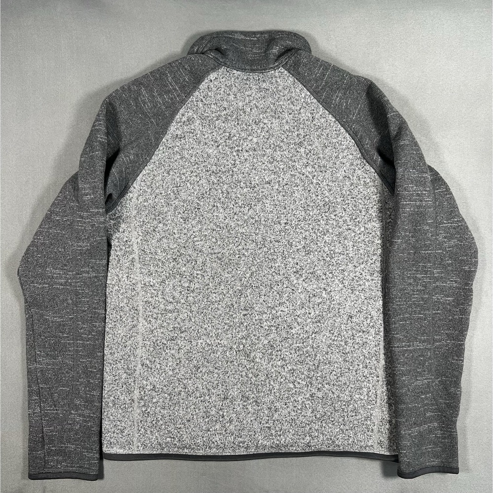 Patagonia Men's Better Sweater 1/4 Zip Fleece in Nickel w/Forge Grey color - Picture 9 of 9
